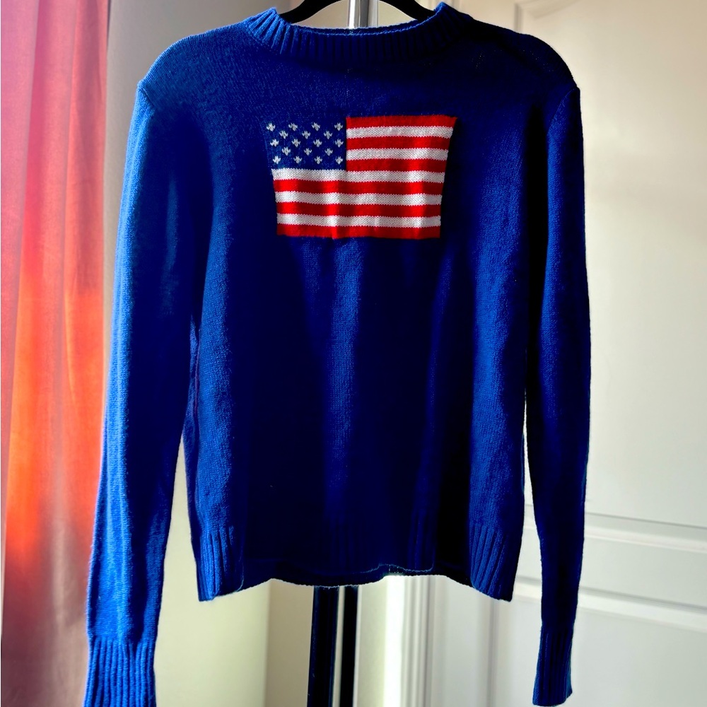 Lana Del Rey Inspired American Flag Sweater
